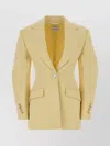 Givenchy Single-breasted Cocoon Jacket In Wool In Yellow