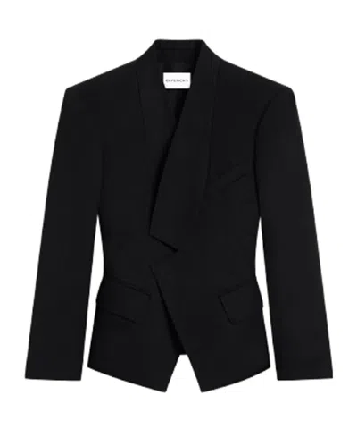 Givenchy Tailored Cropped Blazer In Black