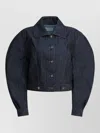 Givenchy Back-to-front Cocoon Jacket In Raw Denim In Blue