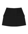 Givenchy Flap-pocket Mini Skirt In Black