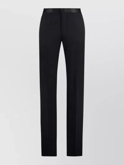 Givenchy Tailored Pants Belt Loops Satin Waistband In Animal Print
