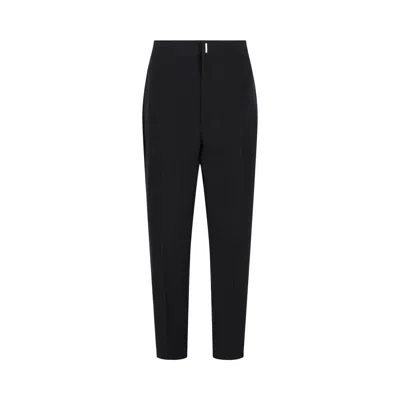 Pre-owned Givenchy Tailored Pants In Wool 'black' | Men's Size 52