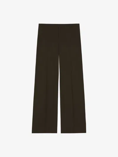 Givenchy Tailored Trousers In Wool In Green