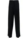 Givenchy Men Pleated Extra Large Chino Pants In Blue