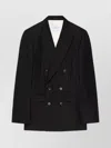 Givenchy Fitted Striped Jacket In Wool In Black