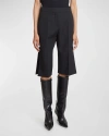 GIVENCHY TAILORED WOOL BERMUDA TROUSERS WITH SPLIT HEM