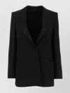Givenchy Tailored Wool Blazer With Back Slit In Black