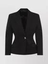 Givenchy Jacket In Wool With 4g Liquid Detail In Black