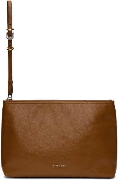 Givenchy Tan Voyou Travel Pouch In Brown