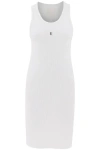 Givenchy Tank Dress In Cotton With 4g Detail In White