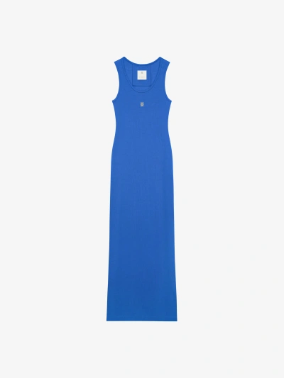 Givenchy Tank Dress In Knit In Iris Purple