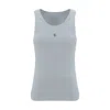 Givenchy Women's White Logo-plaque Cropped Ribbed Cotton-jersey Tank Top