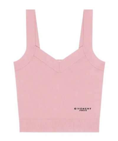 Givenchy Tank Top In Wool And Cashmere In Pink