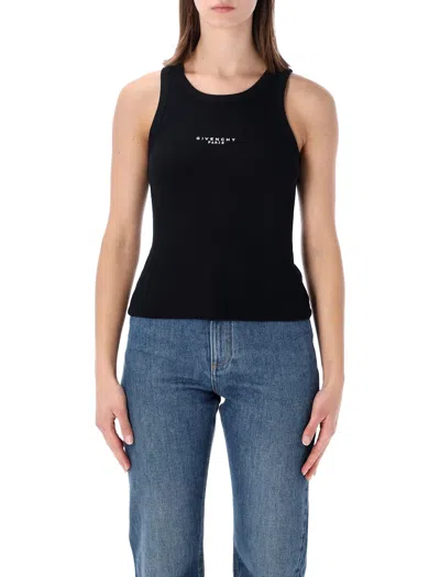 Givenchy Cotton Blend Tank Top In Black