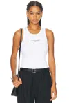 Givenchy Slim Tank Top With Logo Print In White