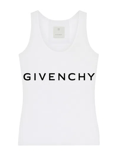 Givenchy Tank Top In White Black