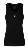 Givenchy Women Rib Tank Top In Black