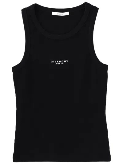 Givenchy Tank Top With Logo In Black