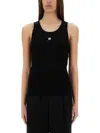 Givenchy Tank Top With Logo In Black