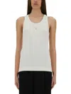 Givenchy Women Tank Top With Logo In White