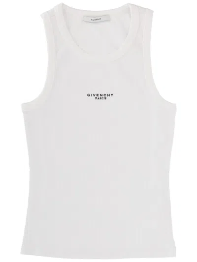 Givenchy Tank Top With Logo In White