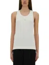 Givenchy Tank Top With Logo In White