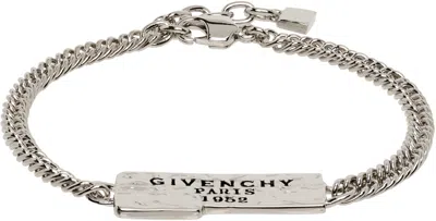 Givenchy '' Tape Bracelet In Gray