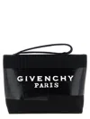 Givenchy Tape Small Clutch Bag Rectangular Wrist Strap In Black