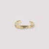 Givenchy Modern Open Cuff Bracelet Textured Finish In Gold