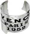 Givenchy Tape Logo Cuff Bracelet In Metallic