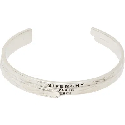 Givenchy ' Tape' Cuff Bracelet In Silver