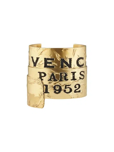 GIVENCHY GIVENCHY PARIS 1952 LOGO ENGRAVED TAPE BRACELET