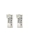 Givenchy Tape Earrings In Metal And Enamel In Metallic