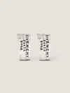 Givenchy Tape Earrings In Metal And Enamel In Metallic