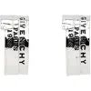 Givenchy Tape Earrings In Gray
