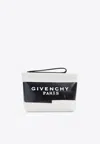Givenchy Beige Slack Cotton Logo Pouch In Black