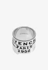 Givenchy Tape Logo Ring In White