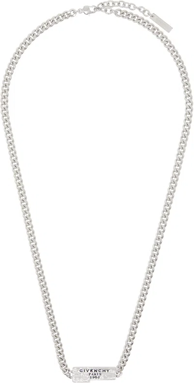Givenchy ' Tape' Necklace In Silver