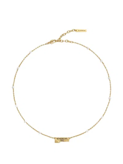 Givenchy Tape Necklace In Gold