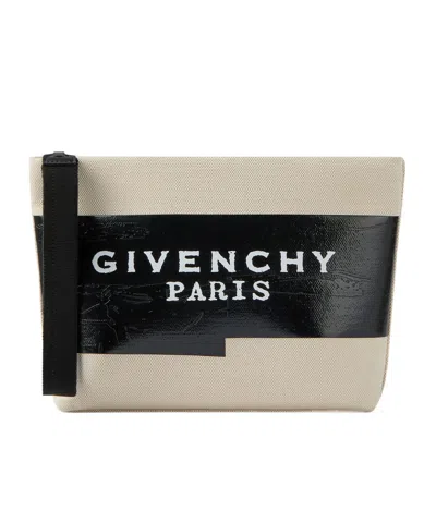 GIVENCHY GIVENCHY TAPE POUCH IN CANVAS