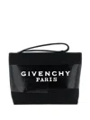 Givenchy Tape Small Clutch Bag Rectangular Wrist Strap In Black