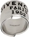 Givenchy '' Tape Ring In Silver