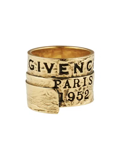 GIVENCHY GIVENCHY PARIS 1952 LOGO ENGRAVED TAPE RING