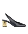 Givenchy Tape 65 Leather Slingback Pumps In Black