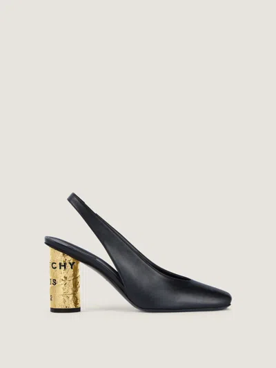 Givenchy Tape Slingbacks In Leather In Black
