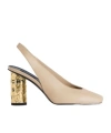 Givenchy Tape Slingbacks In Leather In Neutral