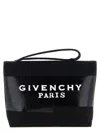 Givenchy Tape Small Clutch Bag Rectangular Wrist Strap In Black