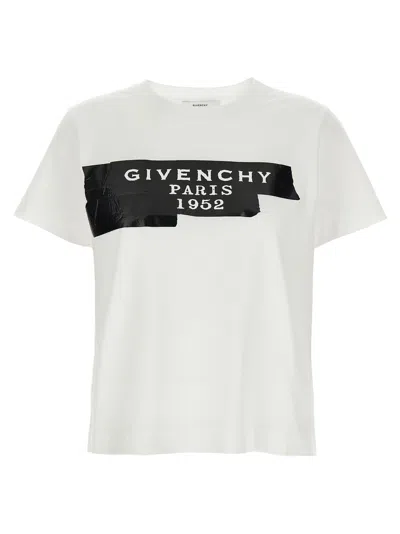 Givenchy White Black Logo T-shirt