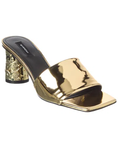 Givenchy Tapr 65 Patent Sandal In Gold