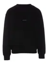 Givenchy Men's Classic Logo Sweatshirt With Cross Back In Negro